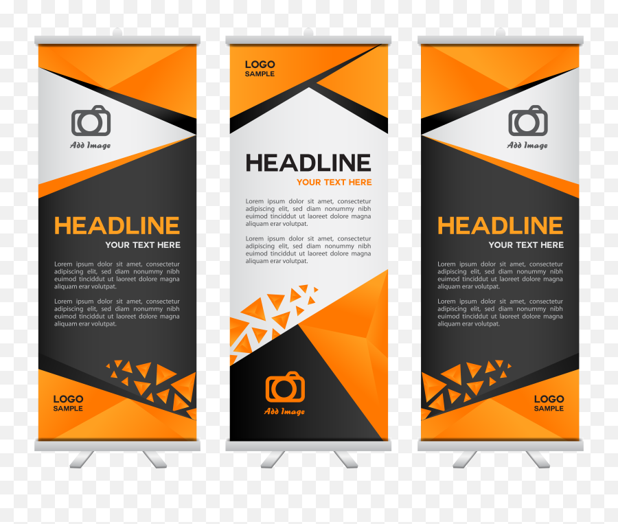 Black Exhibition Transprent Png Free Download Brand - Orange Black And Orange Banner,Orange Banner Png