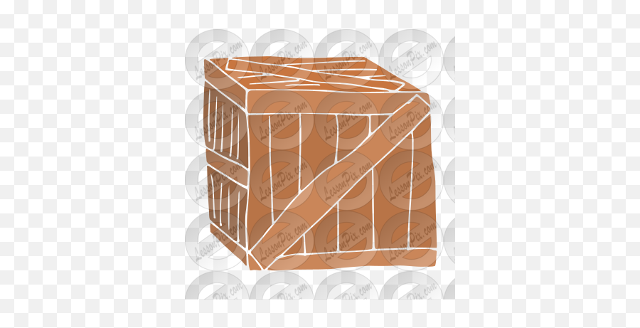 Crate Stencil For Classroom Therapy Use - Great Crate Clipart Cardboard Packaging Png,Crate Png