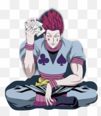Hisoka Hisokahunter Sticker - Sitting Png,Hisoka Transparent