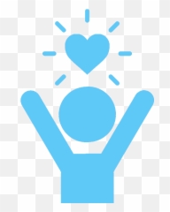 Wellbeing Wall Access Ability - Being Icon Blue png