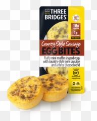 Sausage Egg Bites Delicious Healthy Ready In 90 Seconds - Three Bridges png