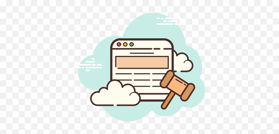 Law Portal Icon In Cloud Style - Urls Png,Portal Desktop Icon