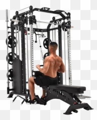 Massfit G7 Pro Functional Trainer Power Rack Smith - png