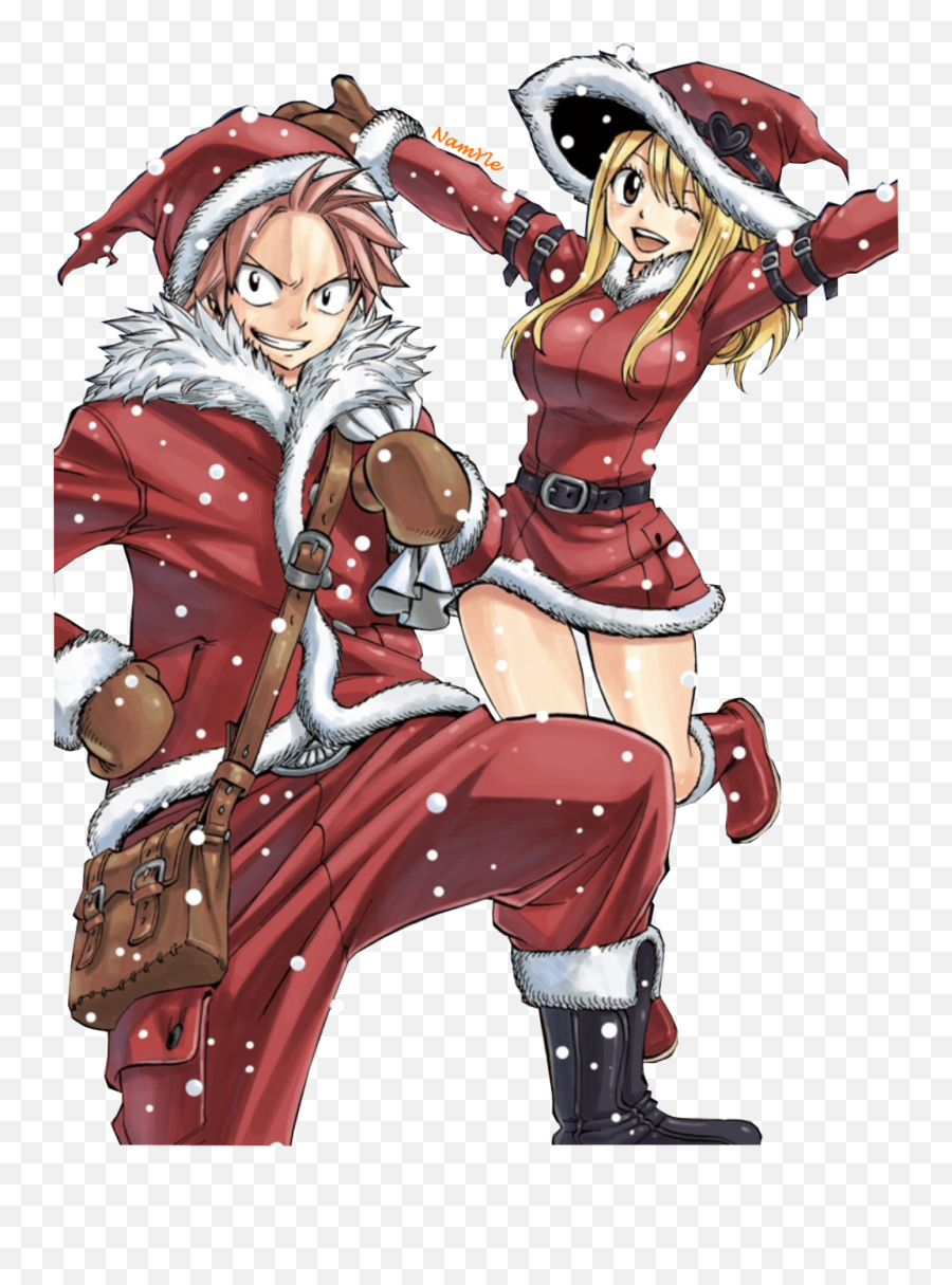 21 Christmas Character Artwork Ideas Anime - Natsu And Lucy Christmas Png,Yuuri Katsuki Icon