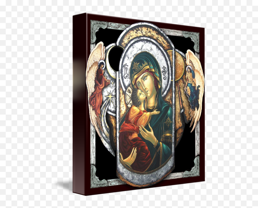 Mother Of God By Iosif Ioan Chezan - Picture Frame Png,Mother Of God Icon
