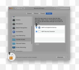 Cisco Secure Endpoint Mac Connector Advisory System - Screen Sharing Permissions Preferences png