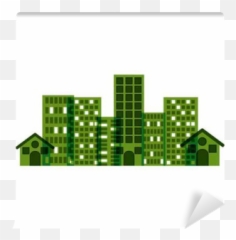 Wall Mural Ctiy Building Icon Architecture Urban Modern And - Language Png,Modern Icon Design
