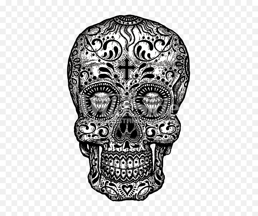 Skulls Png - Transparent Background Sugar Skull Png,Mexican Skull Png