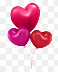 Heart Balloon Png - Clipart Hearts Balloon Balloons Transparent Background