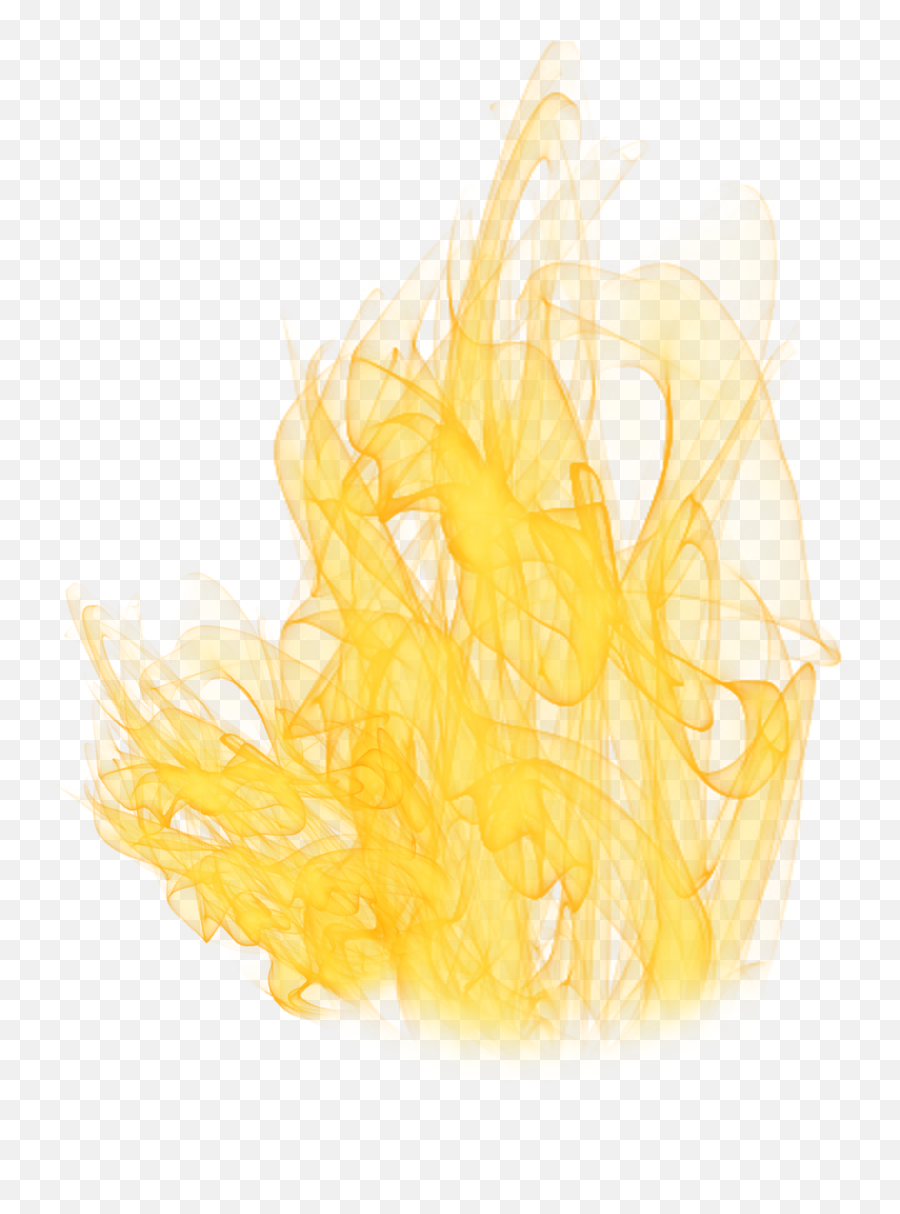 Ftestickers Fire Flames Transparent Yellow - Golden Flame Png,Fire Transparent