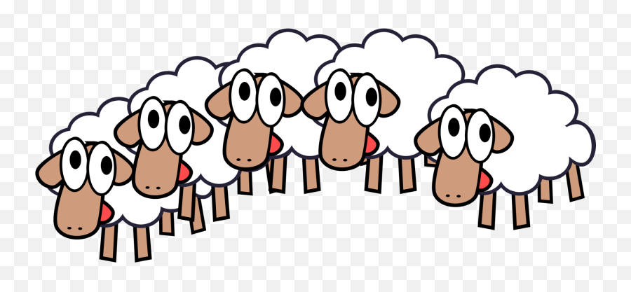 Female Sheep Clipart Png 30 Stunning Cliparts Fscp - Cartoon Group Of Sheep,Sheep Png