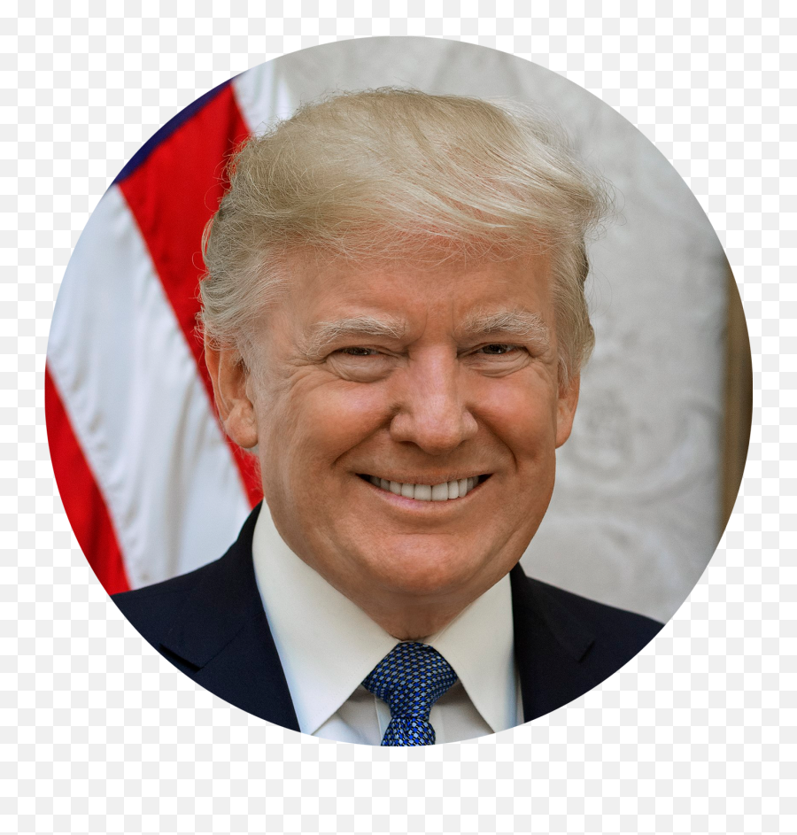 Donald Trump Circle Paaia - Smile Happy Donald Trump Png,Trump Head Transparent