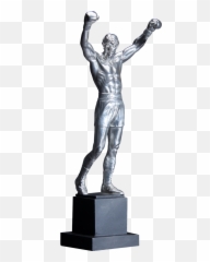 Download Hd Rocky Balboa Pewter Statue - Rocky Balboa Statue Rocky Balboa Statue Png,Rocky Png