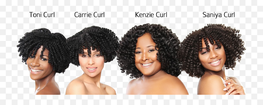 Pre Curled Crochet Braids - Kenzie Curl Crochet Hair Png,Braids Png