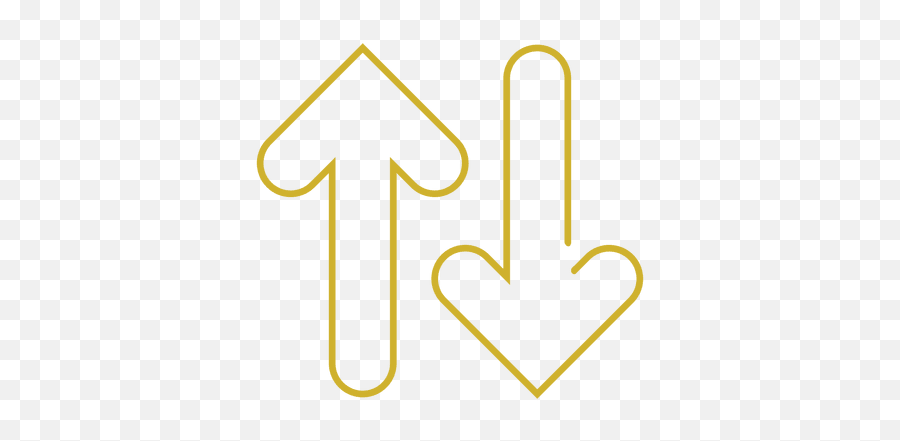 Yellow Arrows Line Icon - Sign Png,Yellow Arrow Png