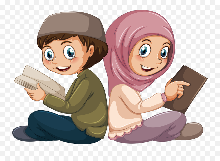 Download Islam Muslim Boy Illustration - Muslim Cartoon Muslim Kids Cartoon Png,Islam Transparent
