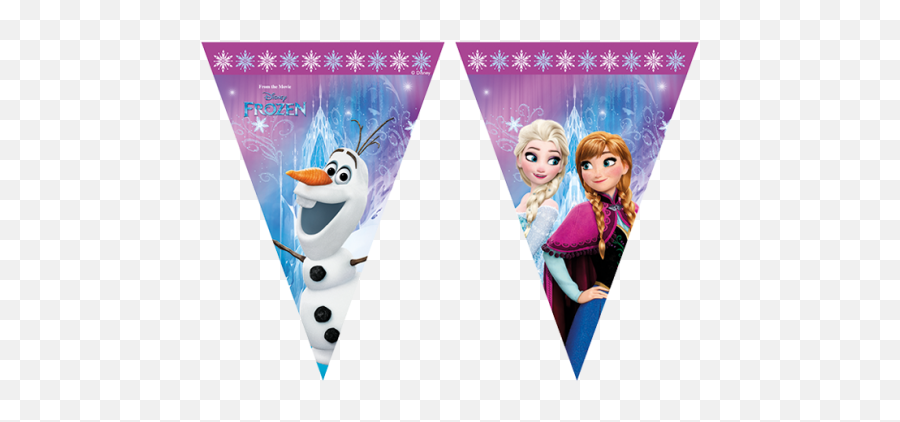 Disney Frozen Triangle Banner - Disney Frozen Northern Frozen Flag Banner Png,Triangle Banner Png