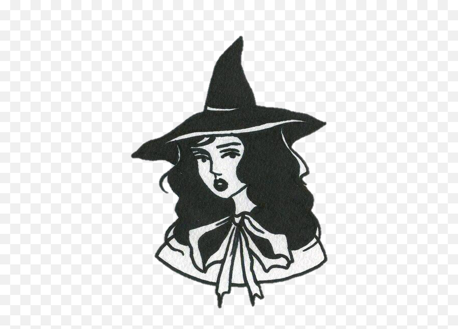 Download Png - Aesthetic Witch Drawing,Witch Transparent Background