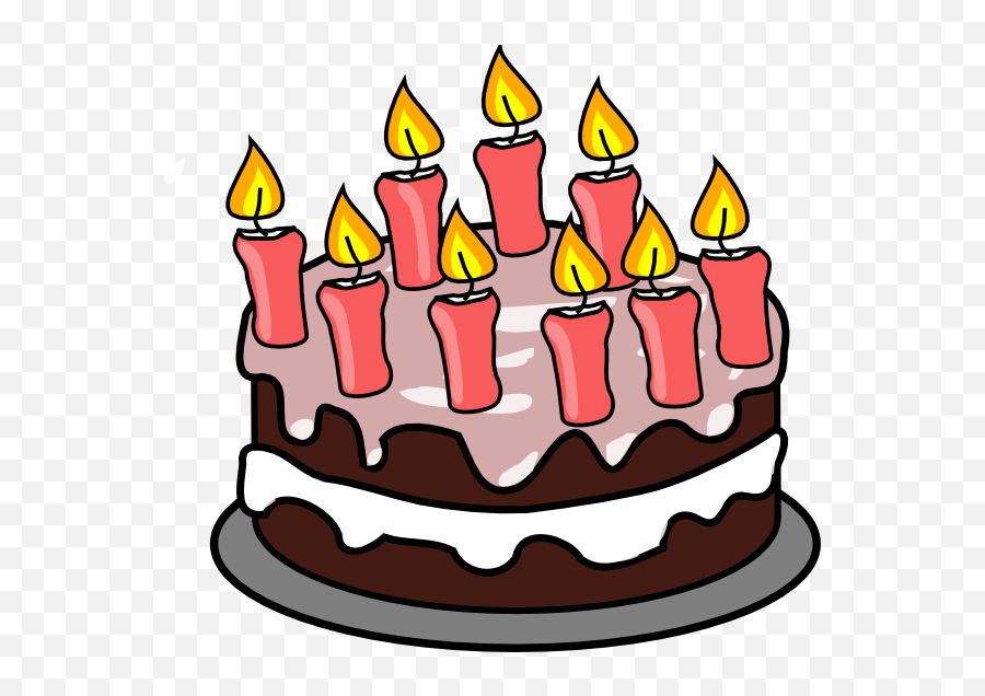 Birthday Candles Png Clipart Free Download - Cake Clipart,Cake Clipart Transparent Background