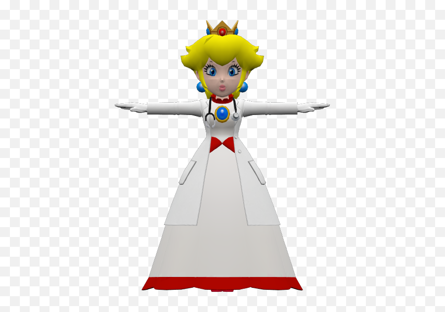 Mobile - Dr Mario World Dr Fire Peach The Models Resource Dr Mario World Peach Model Png,Dr Mario Png