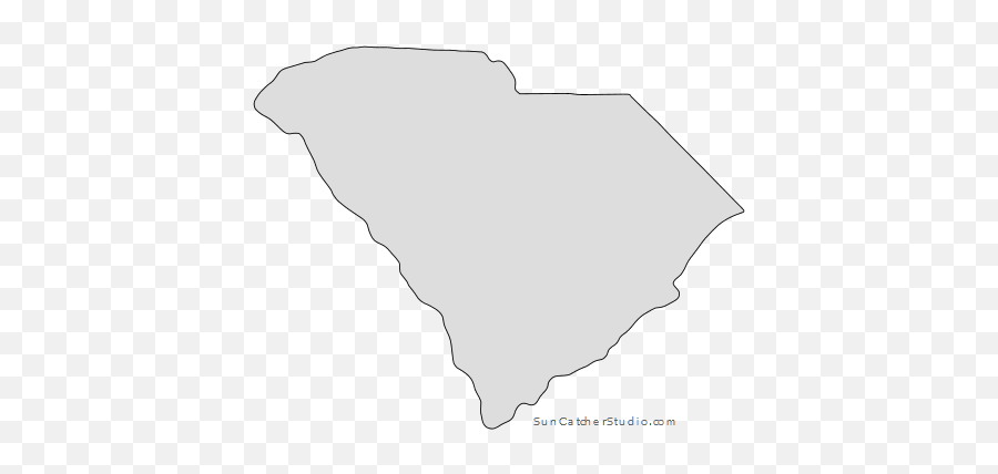 South Carolina - Map Outline Printable State Shape South Carolina State Shape Png,Us Map Outline Png