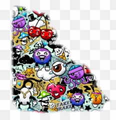 Download Doodle Graffiti Characters Easy Png Image With No - Cartoon