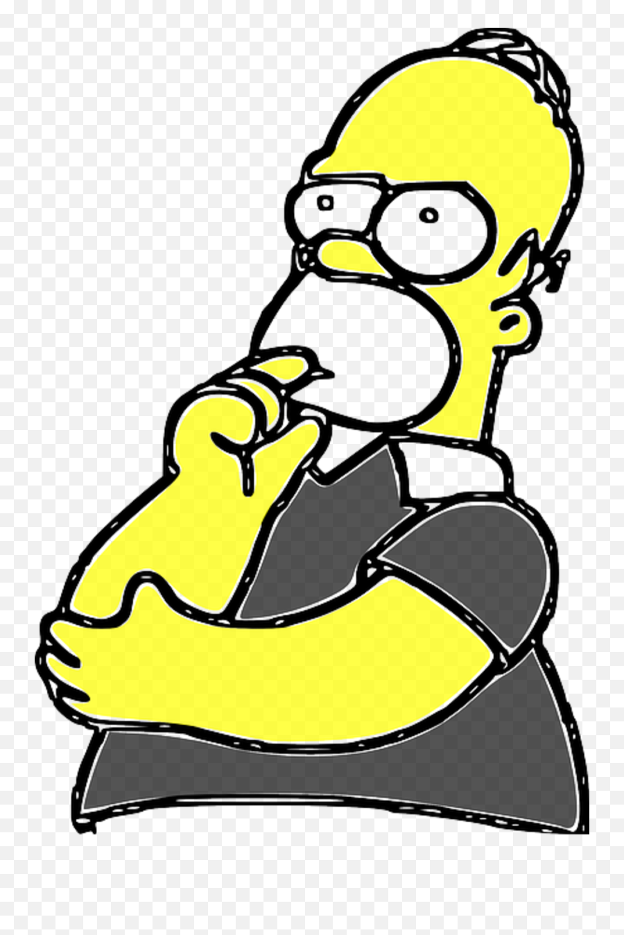 Homer Simpson As Parent Psychology Today New Zealand - Simpson Thinking Png,Simpson Png