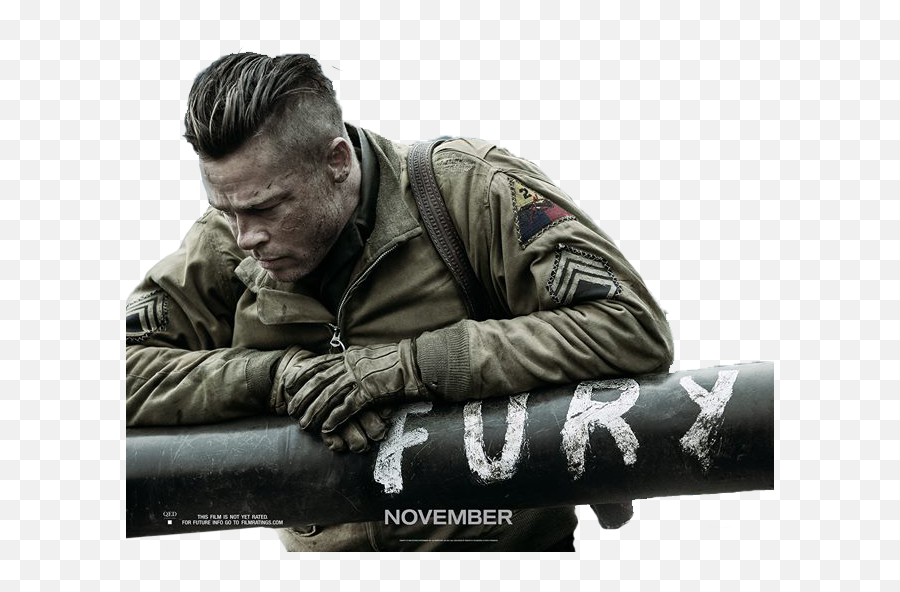 Poster For Brad Pitts New Movie - Fury Poster Png,Brad Pitt Png