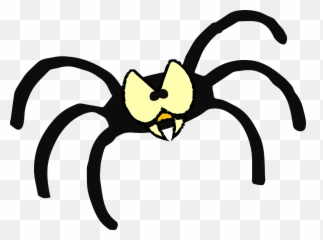 Spider Bug Sharp Teeth Fangs Legs - Angry Clipart png