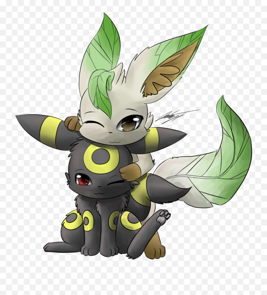 Download Hd Umbreon And Leafeon - Pokemon Umbreon And Pokemon Umbreon And Leafeon Png,Umbreon Png