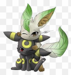 Download Hd Umbreon And Leafeon - Pokemon Umbreon And Pokemon Umbreon And Leafeon Png,Umbreon Png