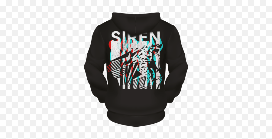 Black Illusion Siren Pullover Hoodie - Hoodie Png,Black Hoodie Png