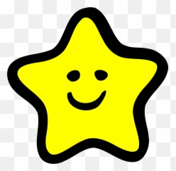 Clipart Stars Smiley Face - Happy Star Png,Facial Png