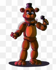 Drawn Clown Full Body - Fnaf Freddy Fazbear Drawing Png,Freddy Fazbear Png