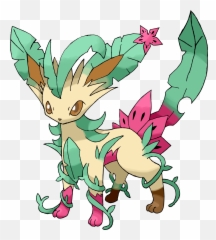 Pokemon Leafeon Mega Evolution - Pokemon Leafeon Mega Evolution Png,Leafeon Png