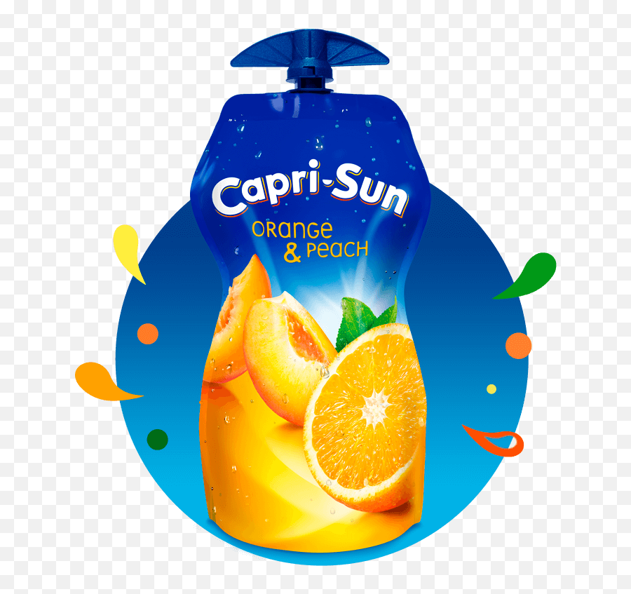 Capri Sun Orange And Peach - Capri Sun Blackcurrant 330ml Png,Capri Sun Logo