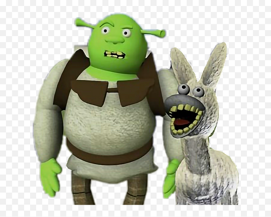 Shrek Shrekisloveshrekislife Meme Memes Funny Bad Donke - Badly Recreated Shrek Png,Shrek Face Transparent