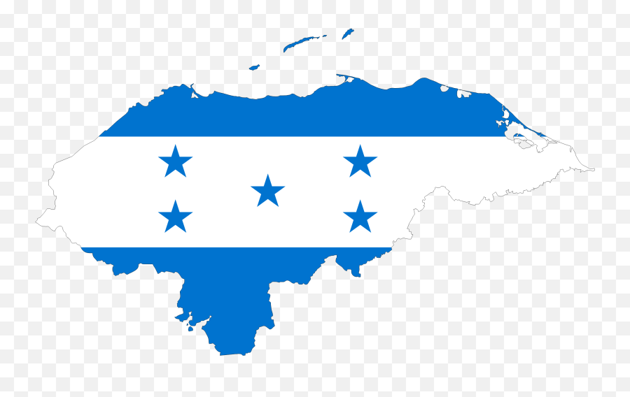 Map Flag Clipart Outline - Bandera De Honduras Png Honduras Png,Bandera Usa Png