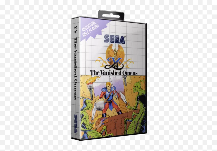 Yu0027s - The Vanished Omens Rom Sega Master System Sms Sega Master System 3d Box Art Png,Sega Master System Logo