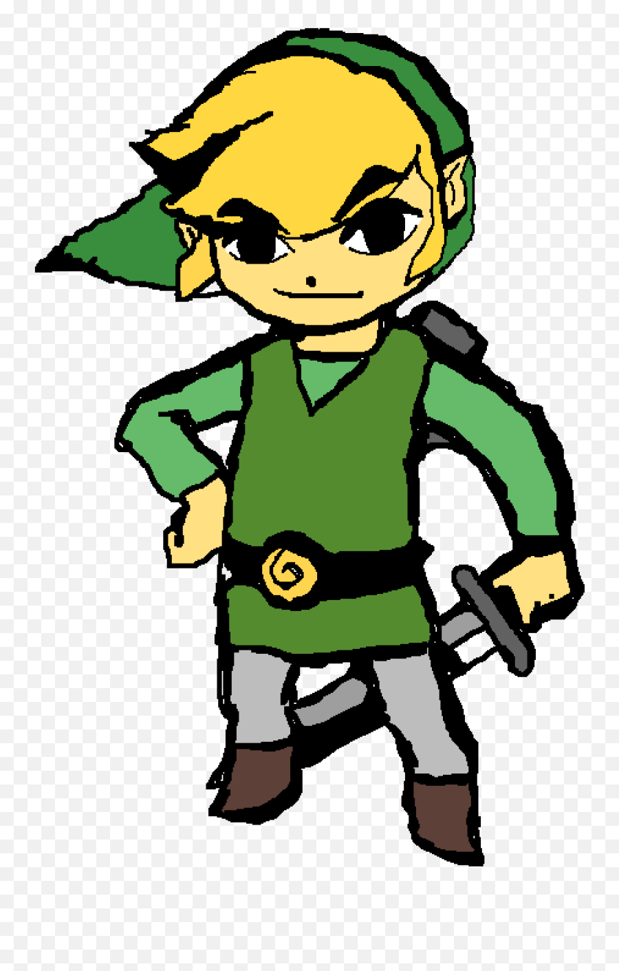 Pixilart - Zelda Link Wind Waker Png,Toon Link Png