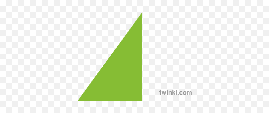 Right Angle Triangle Green Illustration - Green Right Angle Triangle Png,Green Triangle Png