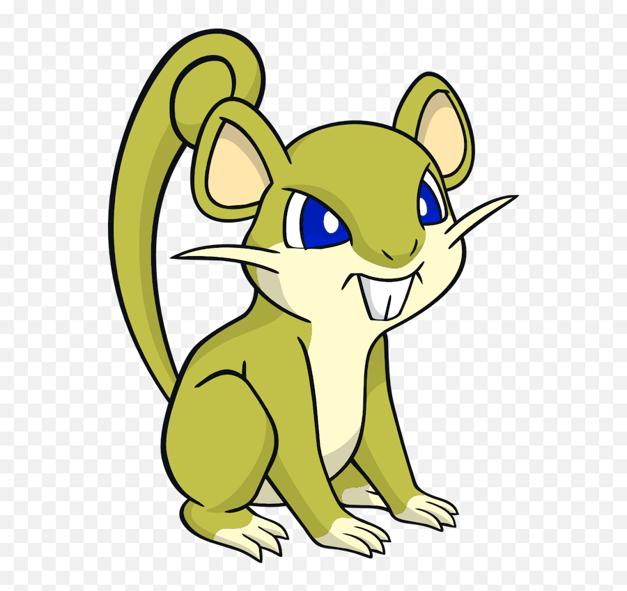 Shiny Rattata Png Transparent Image - Rattata Para Colorear,Rattata Png