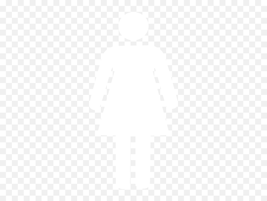 Restroom Woman - Women Bathroom Sign White Png,Woman Symbol Png