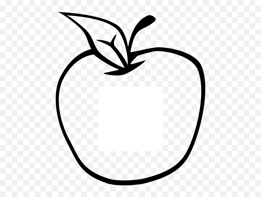 Apple Clipart Png - Apple Clip Art Black And White,Apple Clipart Transparent