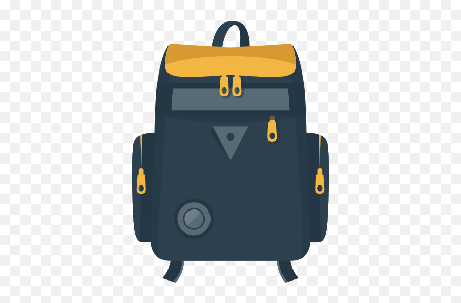 Backpack Free Icon - Flat Bag Icon Png,Backpack Icon Png