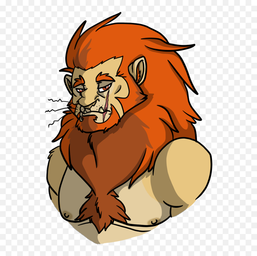 Download The Ugly Lion - Ugly Cartoon Lion Png,Lion Cartoon Png