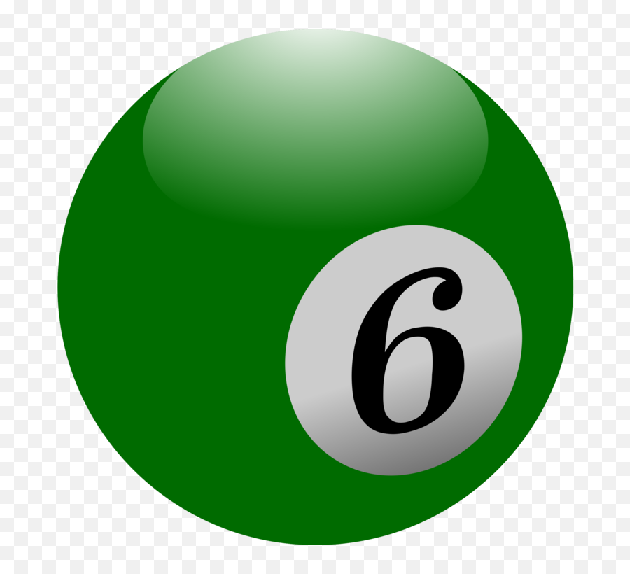 Ballsymbolbilliard Ball Png Clipart - Royalty Free Svg Png 6 Ball In Pool,Pool Ball Png