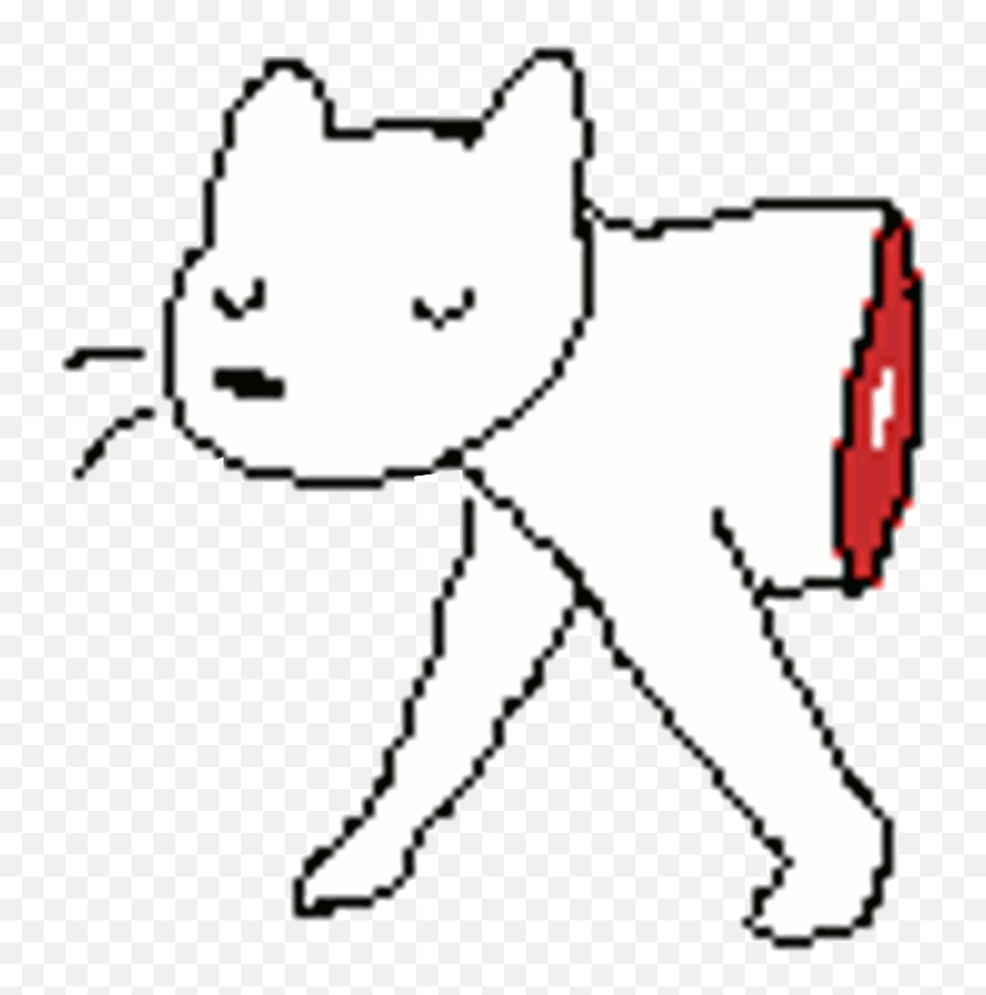 Transparent Gifs Kawaii - Transparent Cat Pixel Gif Png,Kawaii Transparent Gif