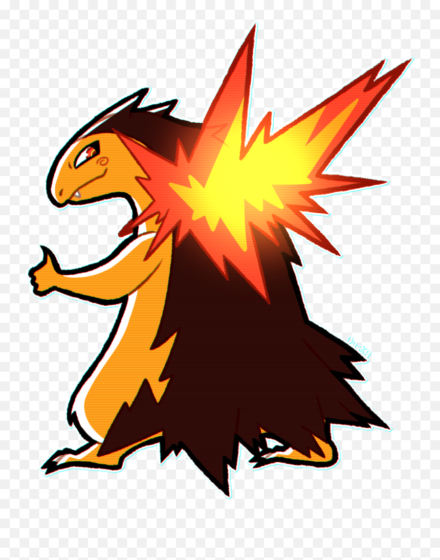 Vp - Pokémon Thread 39683828 Typhlosion Side View Png,Typhlosion Png