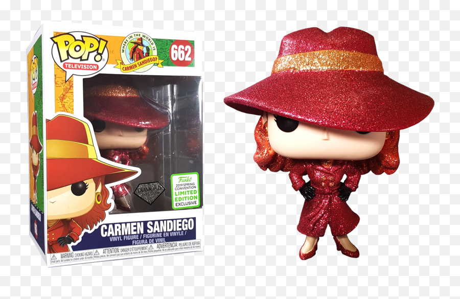 Carmen Sandiego Diamond Glitter - Carmen Sandiego Netflix Pop Png,Carmen Sandiego Logo